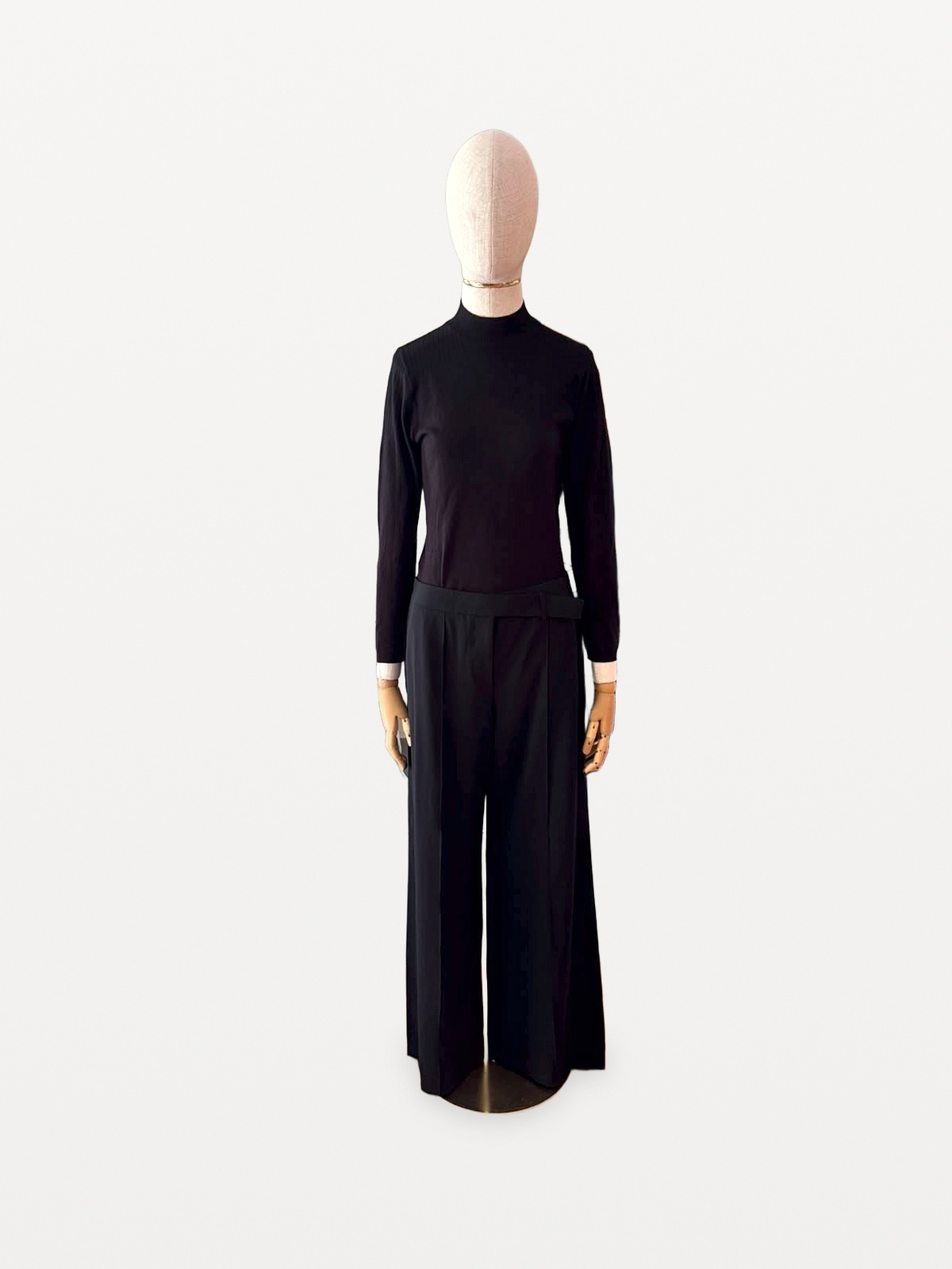 Giorgio Armani Giorgio Armani-Anzughose aus elastischer Schurwolle in Schwarz