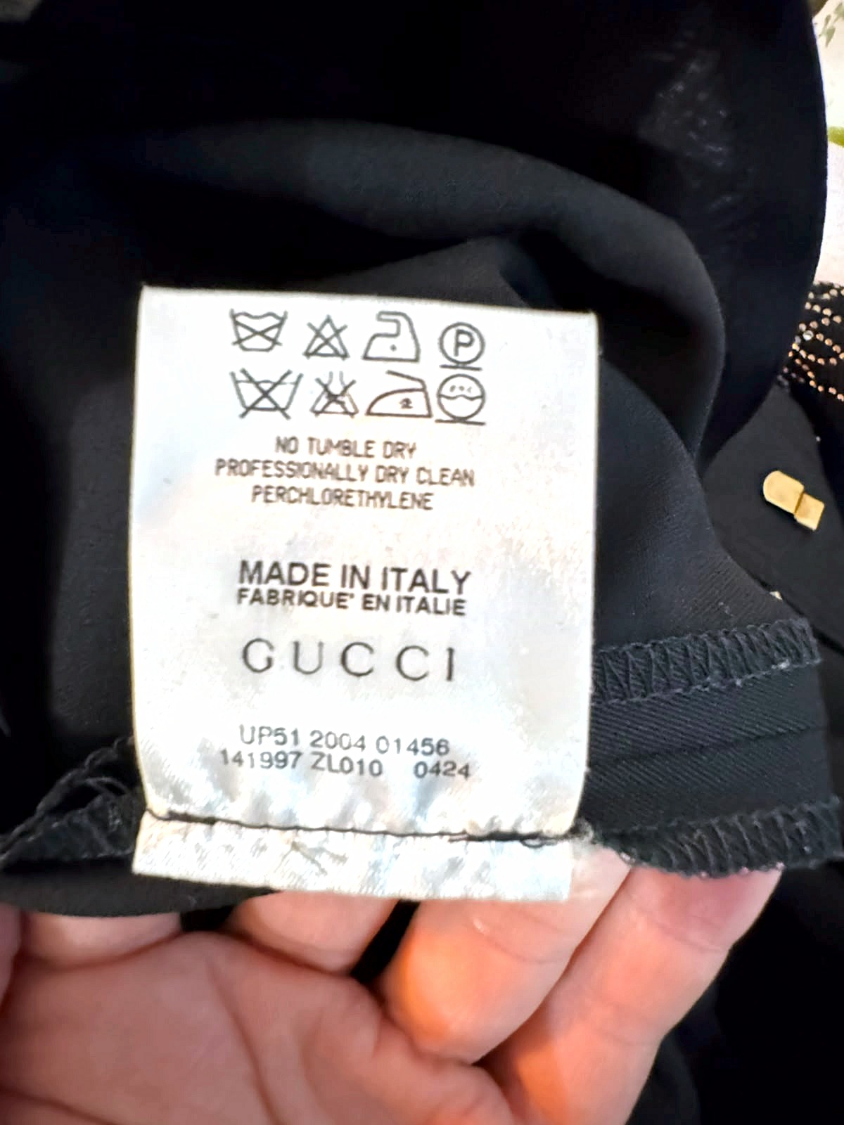 Gucci Gucci-Anzughose aus elastischer Wolle in Schwarz 5
