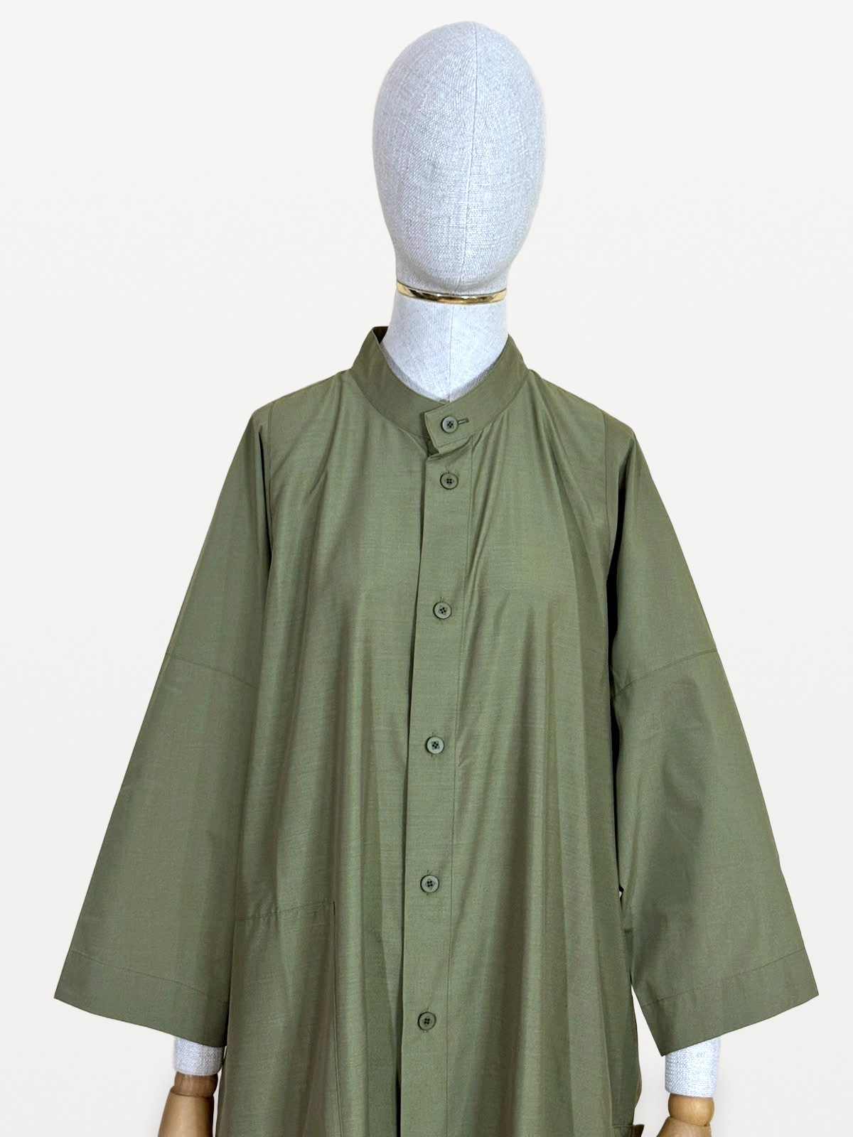 Structured Overshirt 132 5. Issey Miyake in Khaki Green 7