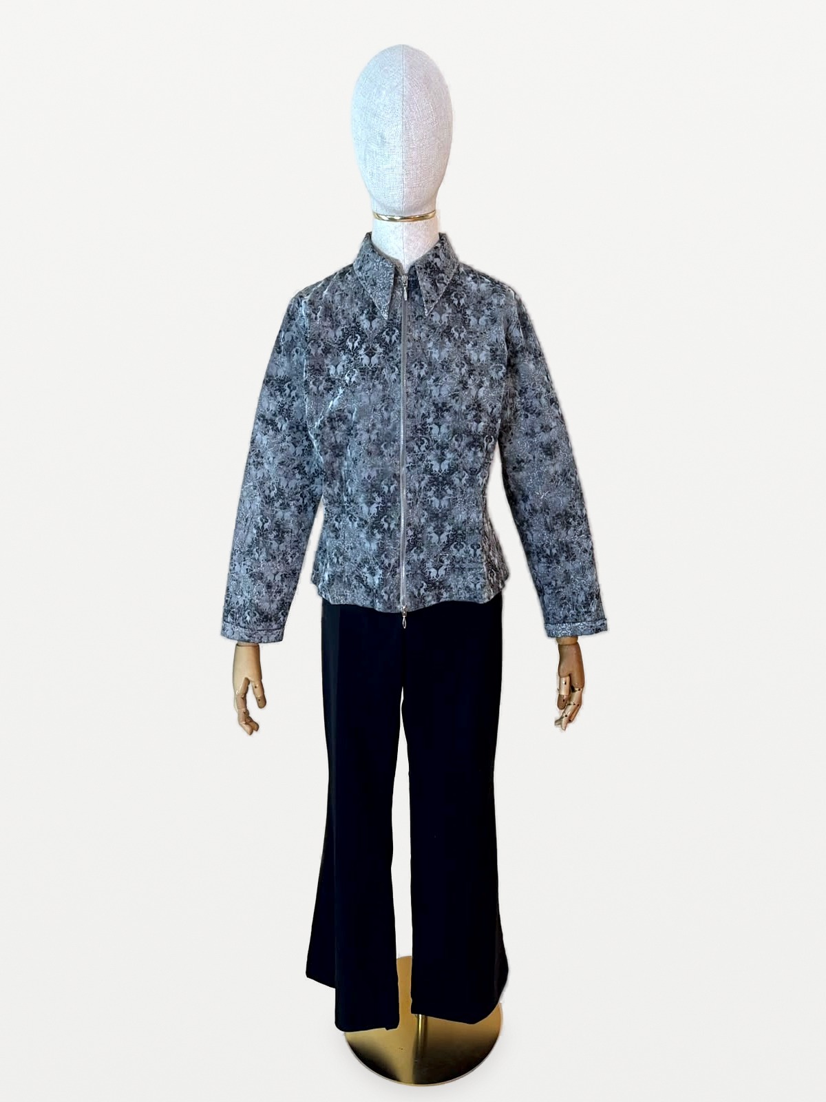 Anne Fontaine Anne Fontaine-Jacke im Damaskus-Stil mit Reißverschluss 4