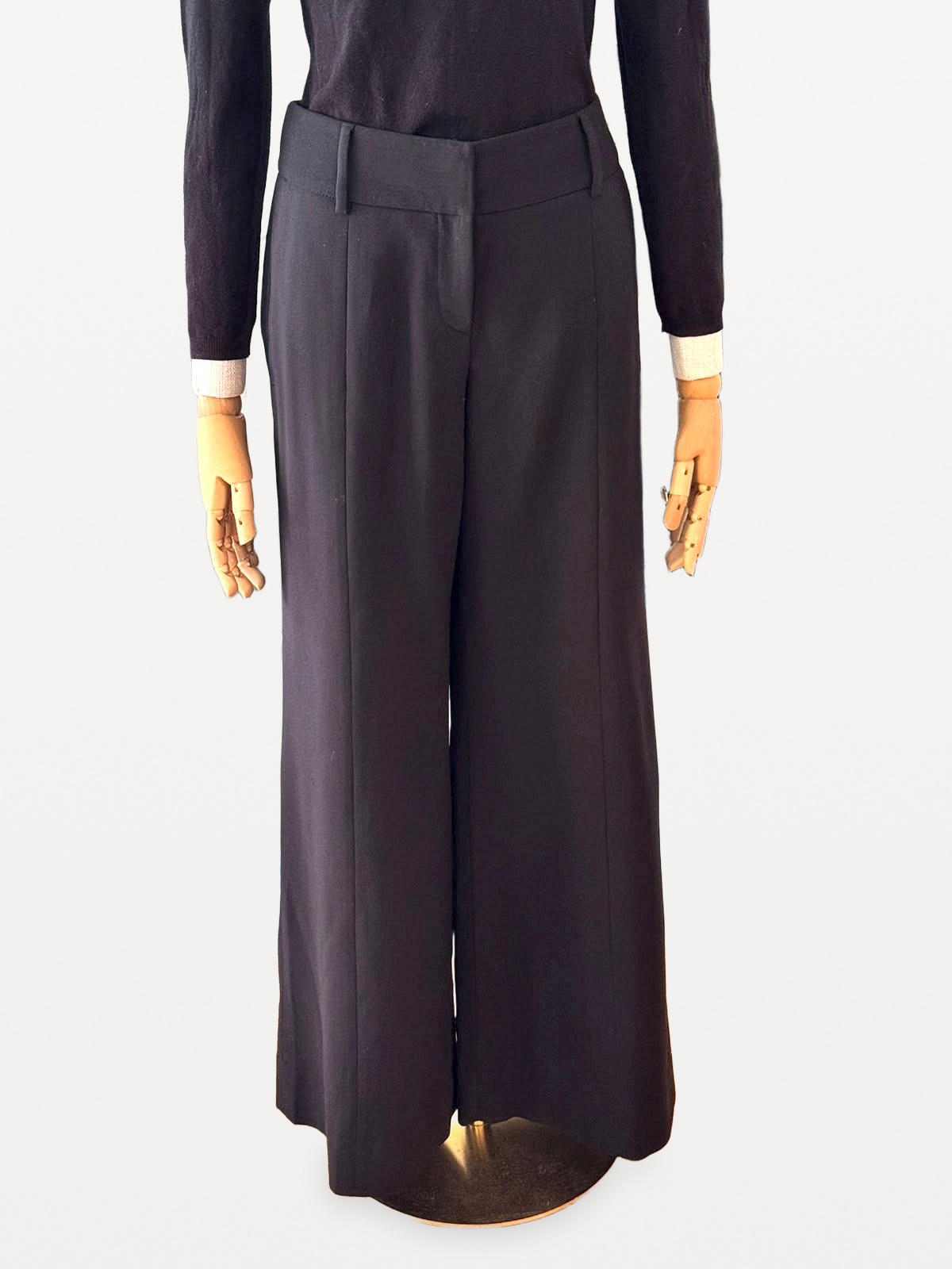 Giorgio Armani Giorgio Armani Borgonuovo 21 Suit Trousers in Virgin Wool, Black 4