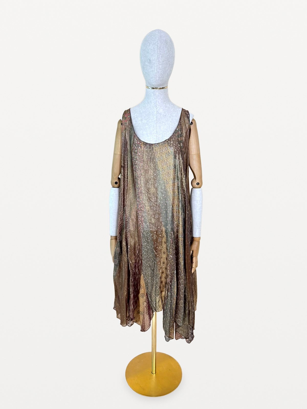 Sportmax Runway Dress: A Bohemian-Chic Pure Silk Design 2