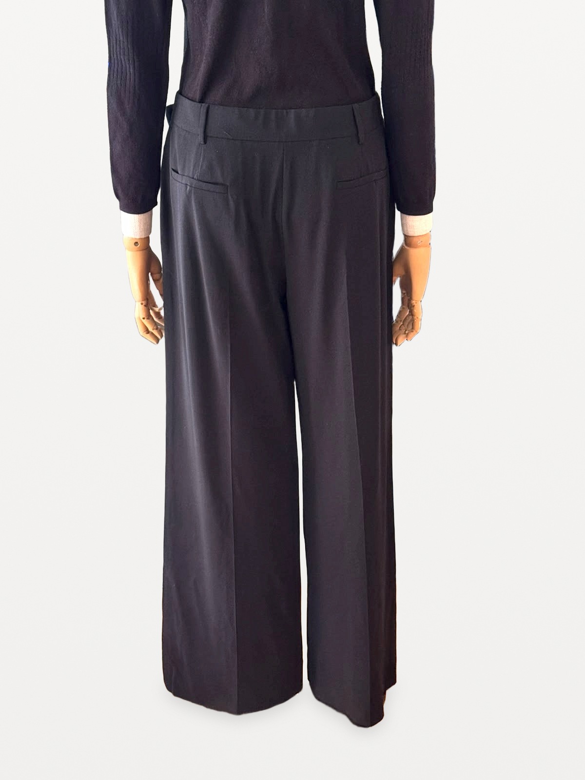 Giorgio Armani Giorgio Armani-Anzughose aus elastischer Schurwolle in Schwarz 2