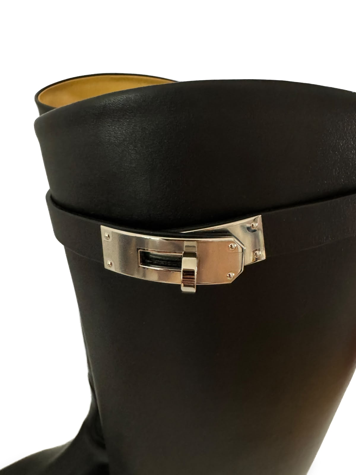 Hermès ‘Hermès’ Jump high-top boots – for horse riding, made from black calfskin 5