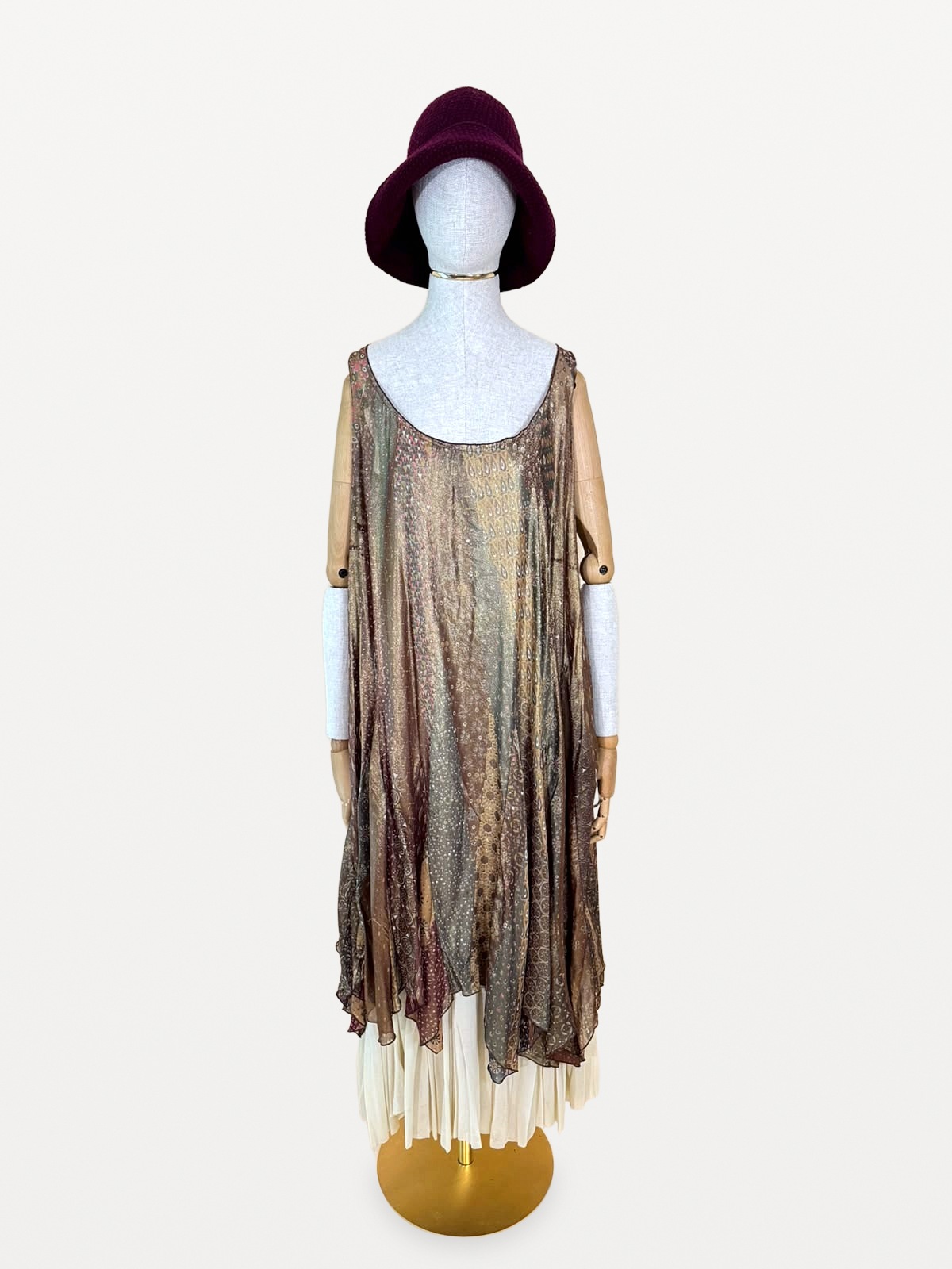 Sportmax Runway Dress: A Bohemian-Chic Pure Silk Design 3