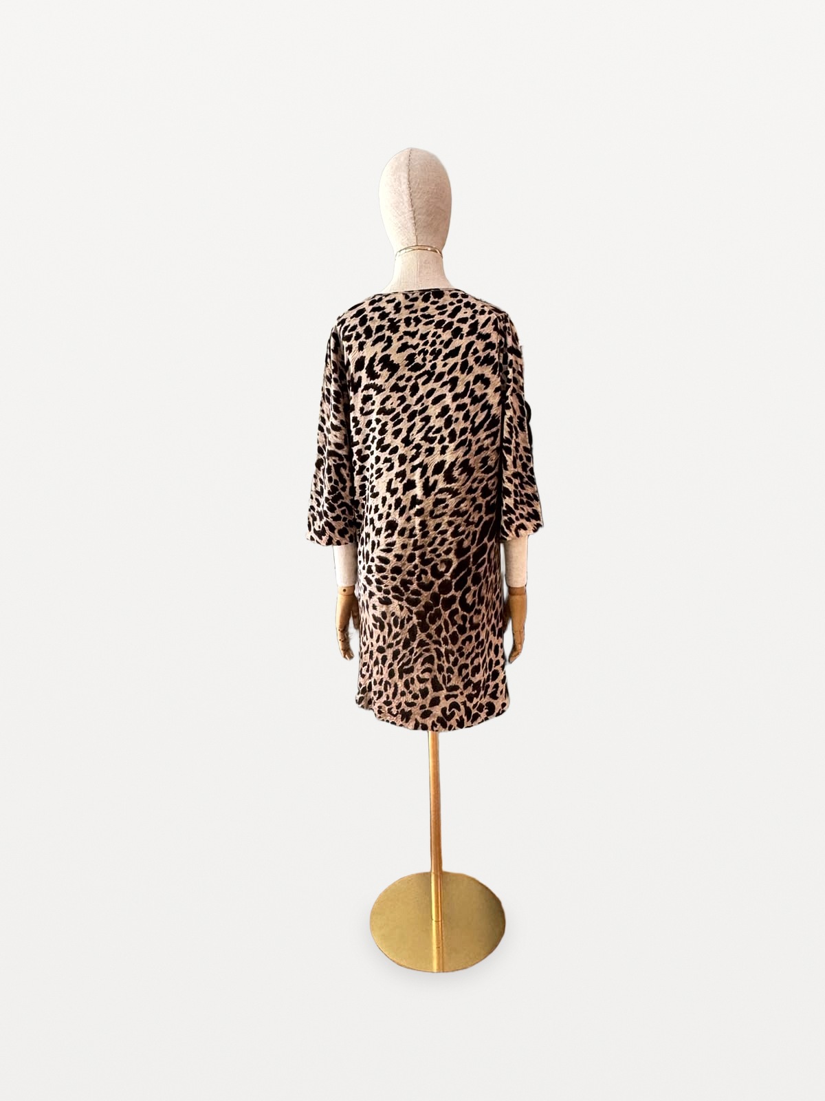 Leonard Paris knitted dress in pure wool with a leopard print 2