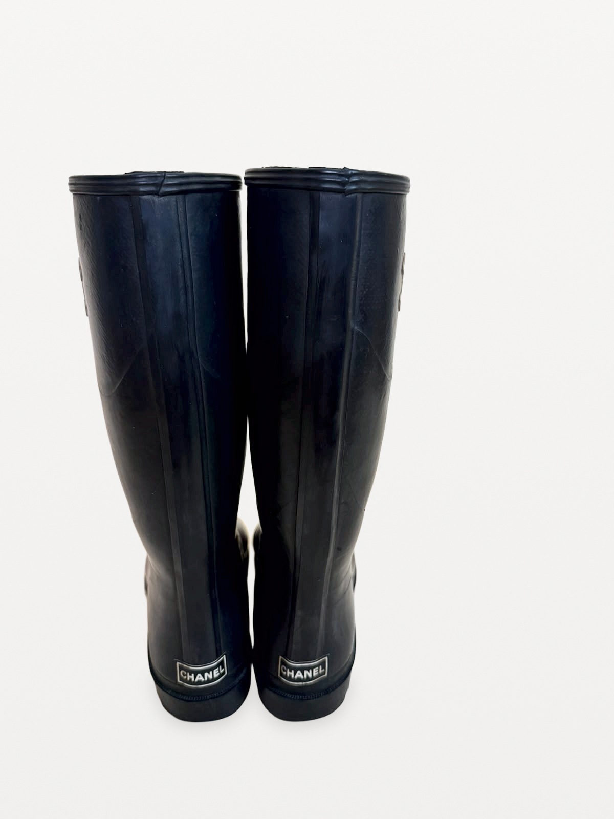 Vintage Chanel "CC Logo Rain Boots" (First Edition / Archive) 4