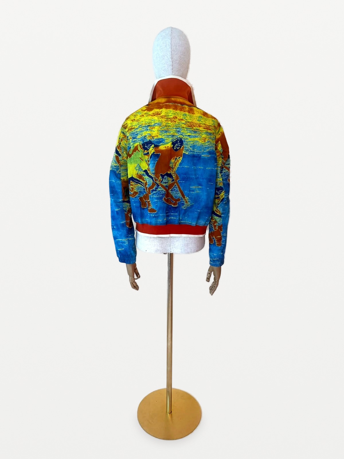 Prada PradaSport Linea Rossa Bomber Jacket with Artistic Print 2