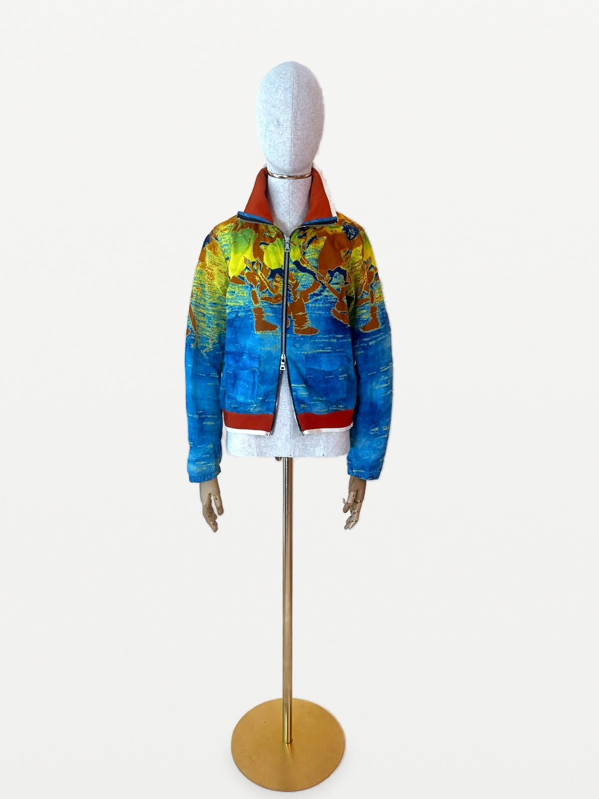 Prada PradaSport Linea Rossa Bomber Jacket with Artistic Print 5