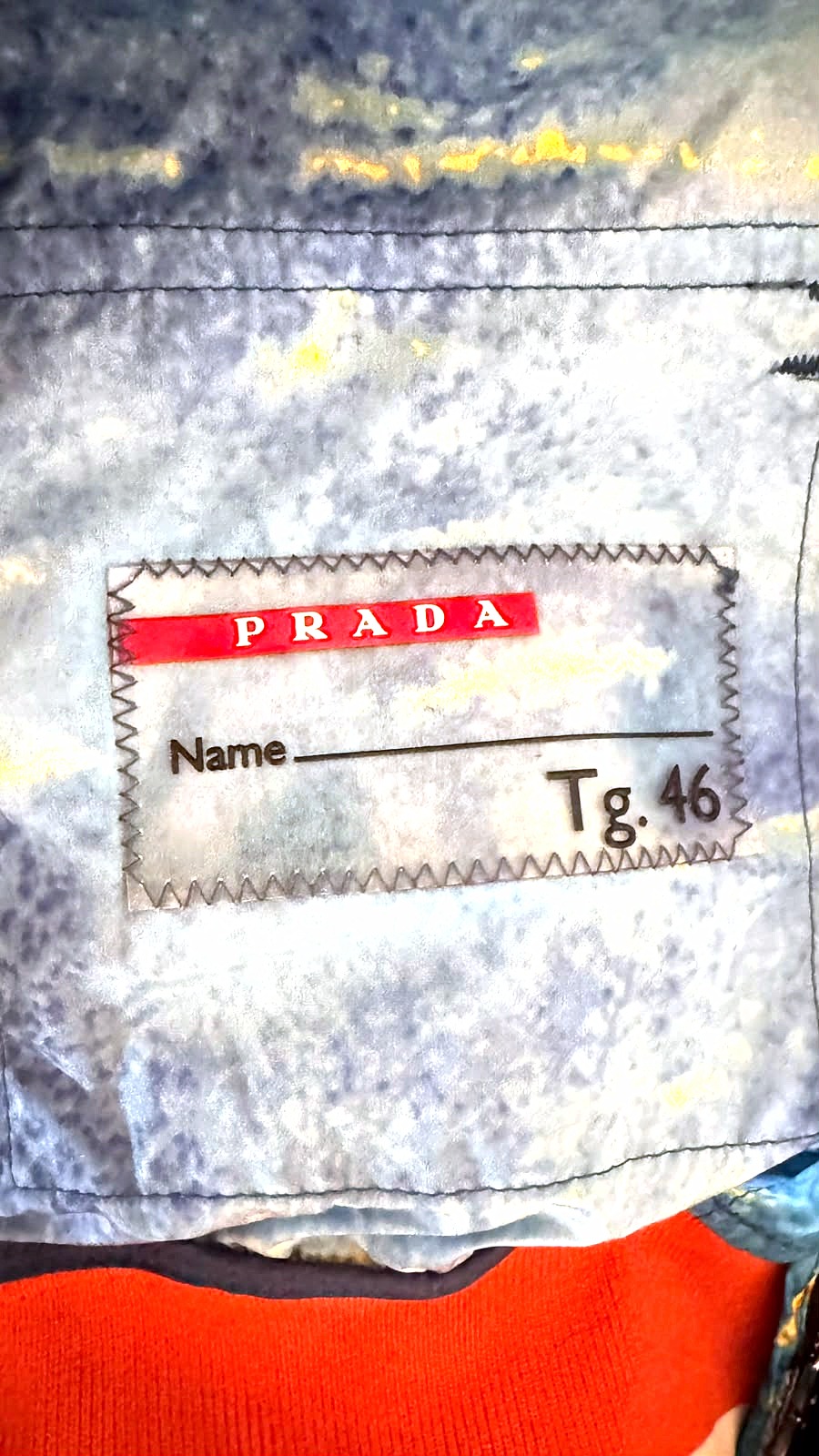 Prada PradaSport Linea Rossa Bomber Jacket with Artistic Print 4