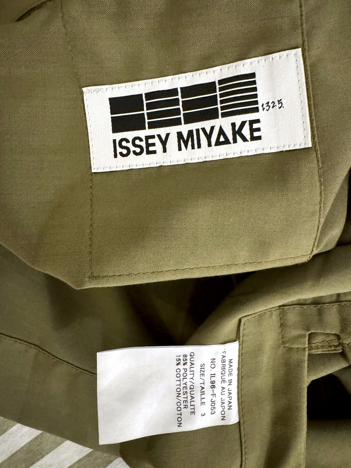 Structured Overshirt 132 5. Issey Miyake in Khaki Green 10