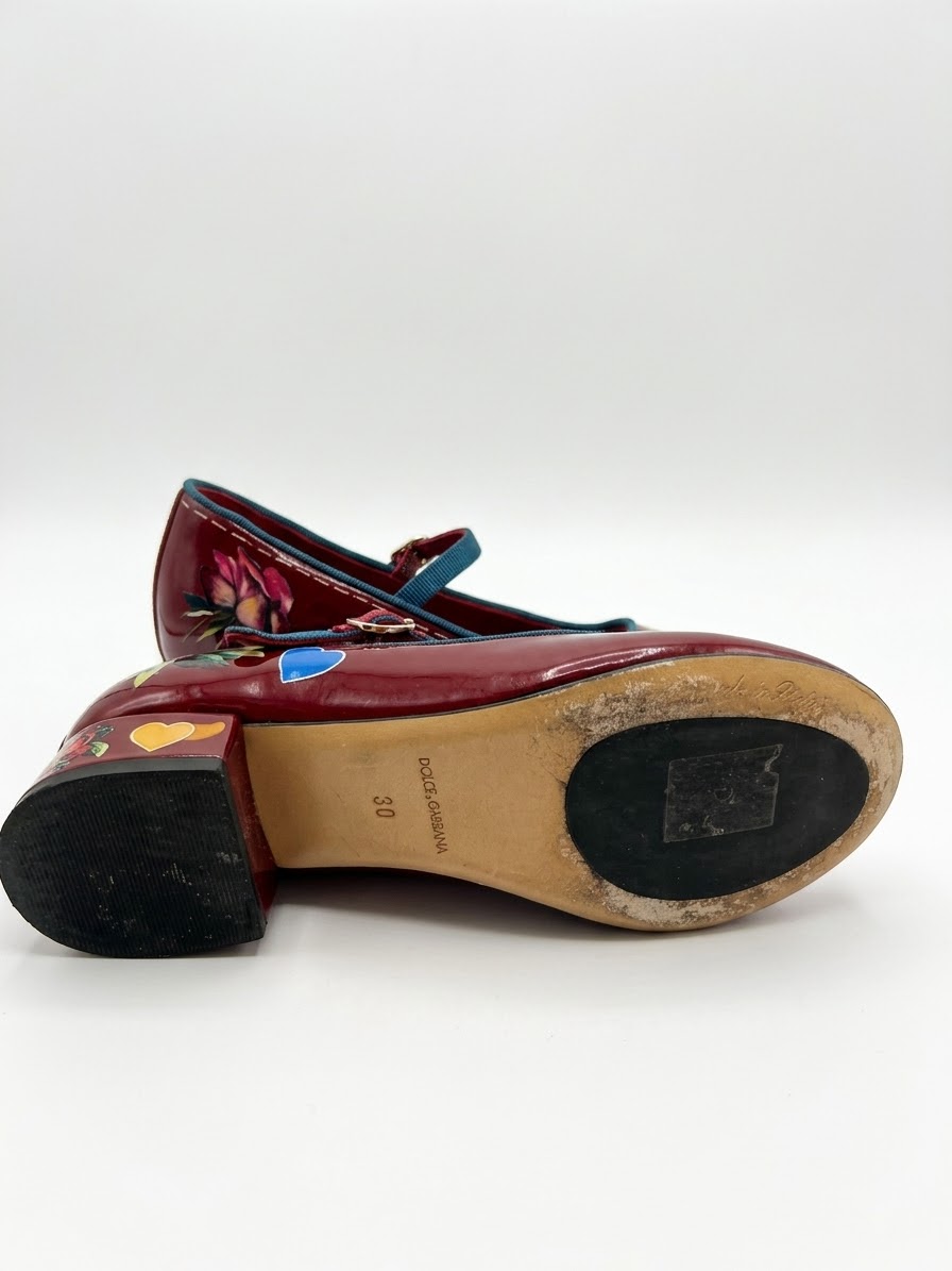 Dolce & Gabbana Mary Jane Charol Burgundy 5