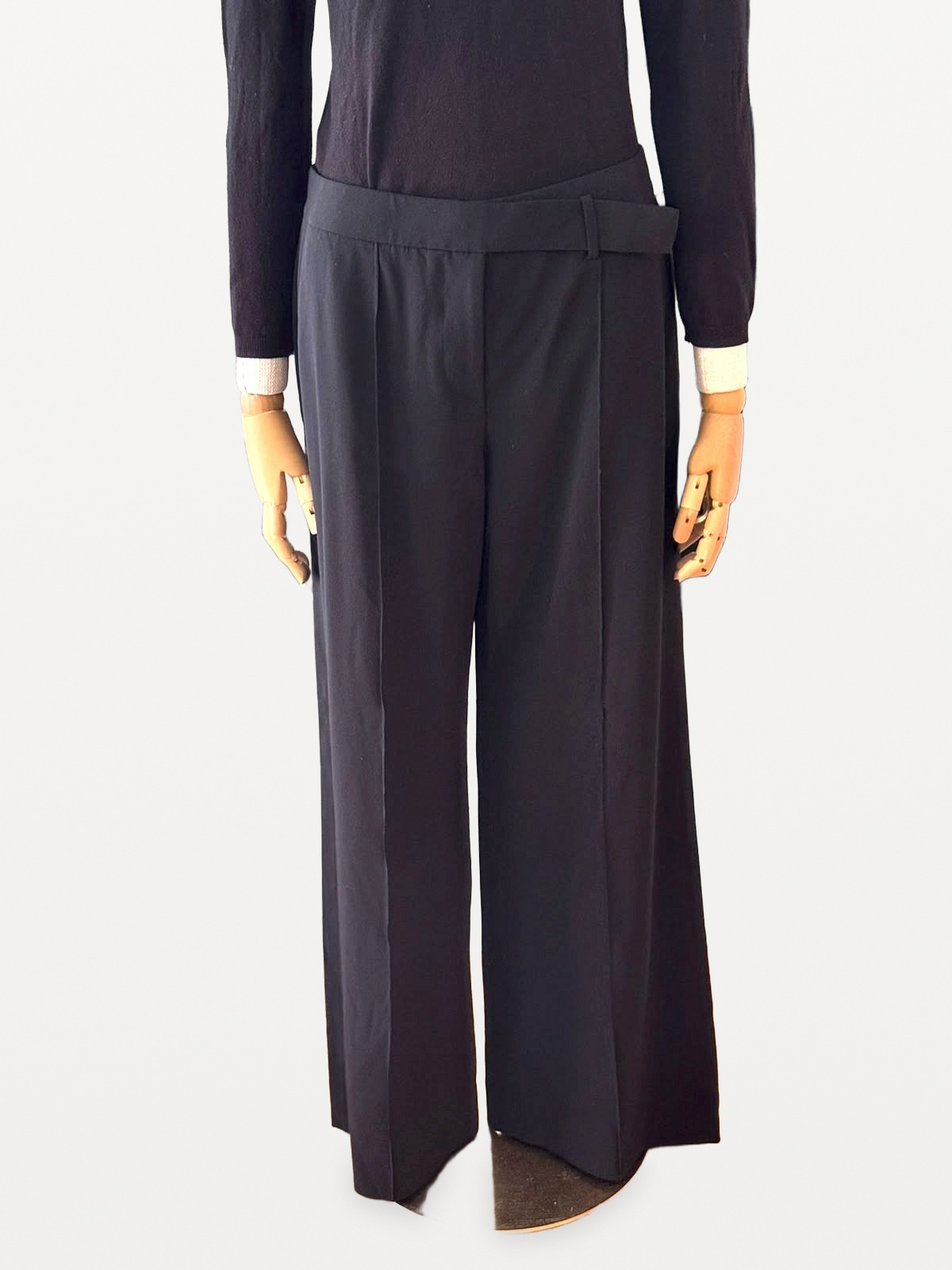 Giorgio Armani Giorgio Armani-Anzughose aus elastischer Schurwolle in Schwarz 3
