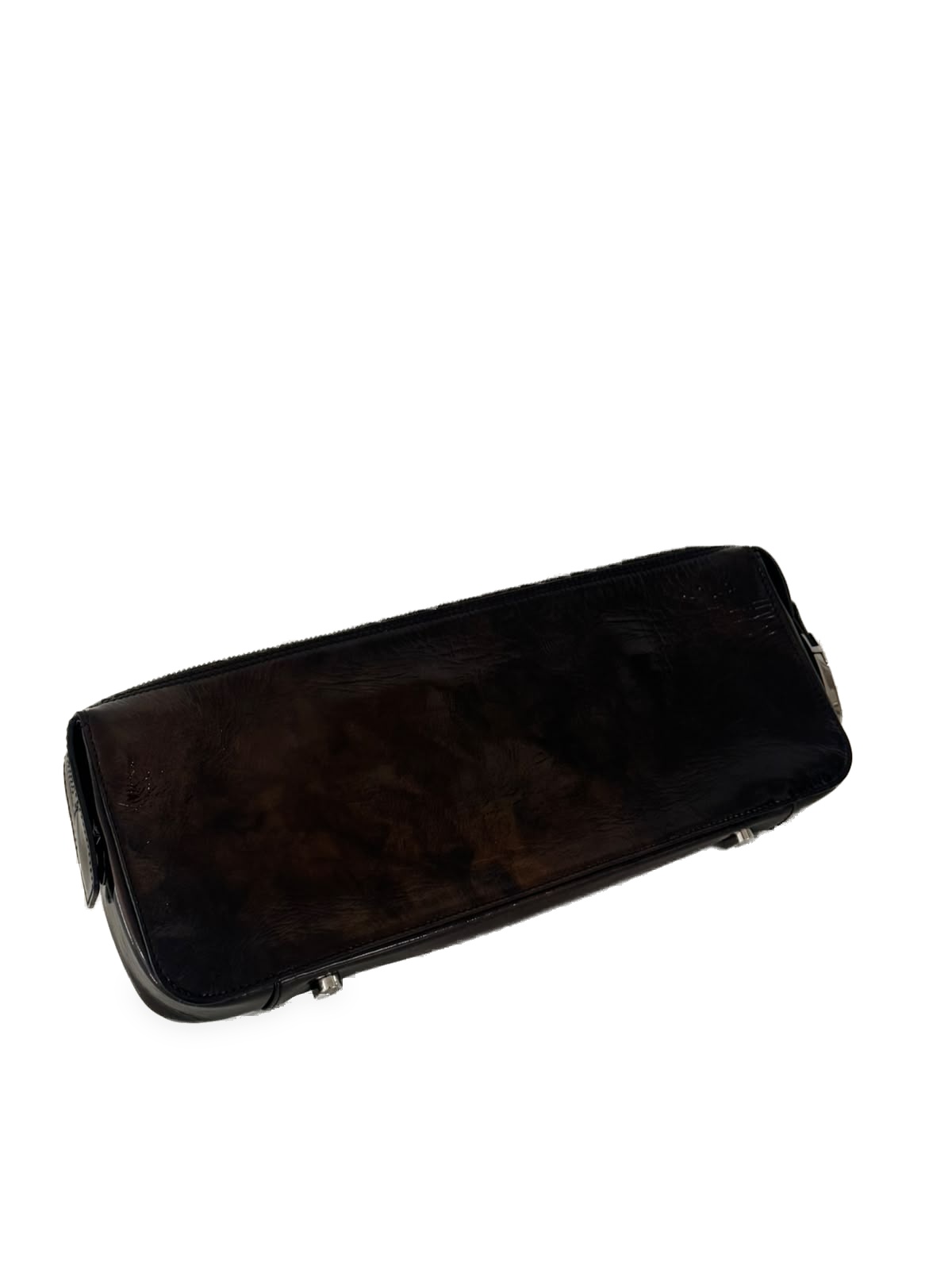 Jil Sander Jil Sander Clutch Bag in Crinkled Cowhide Leather with a Patent Finish 5