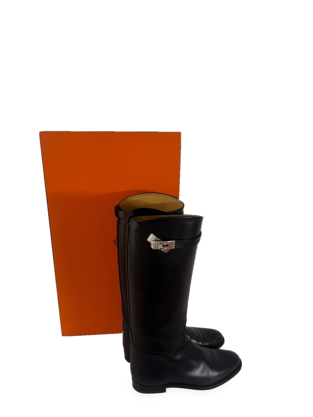 Hermès ‘Hermès’ Jump high-top boots – for horse riding, made from black calfskin
