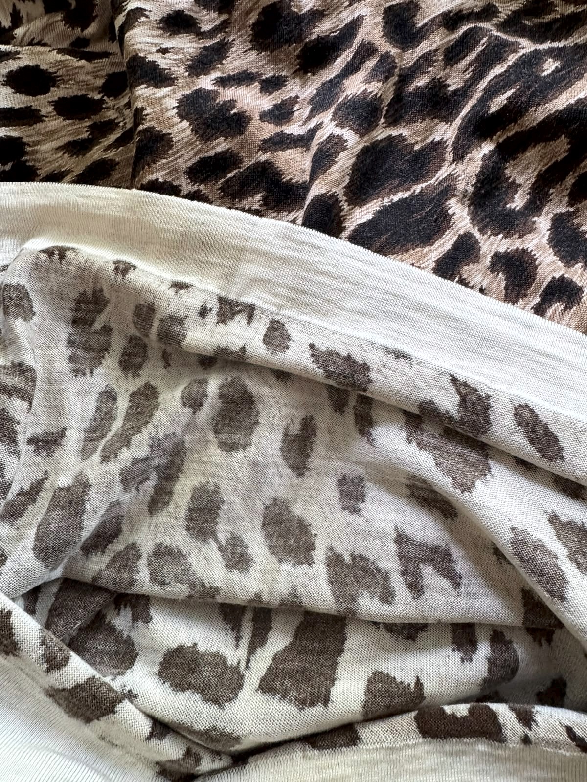 Leonard Paris knitted dress in pure wool with a leopard print 4