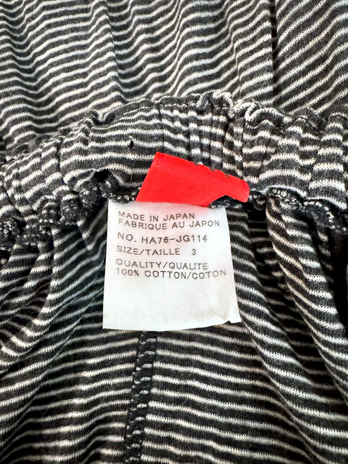HaaT Issey Miyake Issey Miyake ‘HaaT’ Two-Piece Set (Oversized Top and Asymmetrical Skirt) in Micro-Striped Cotton Knit 8