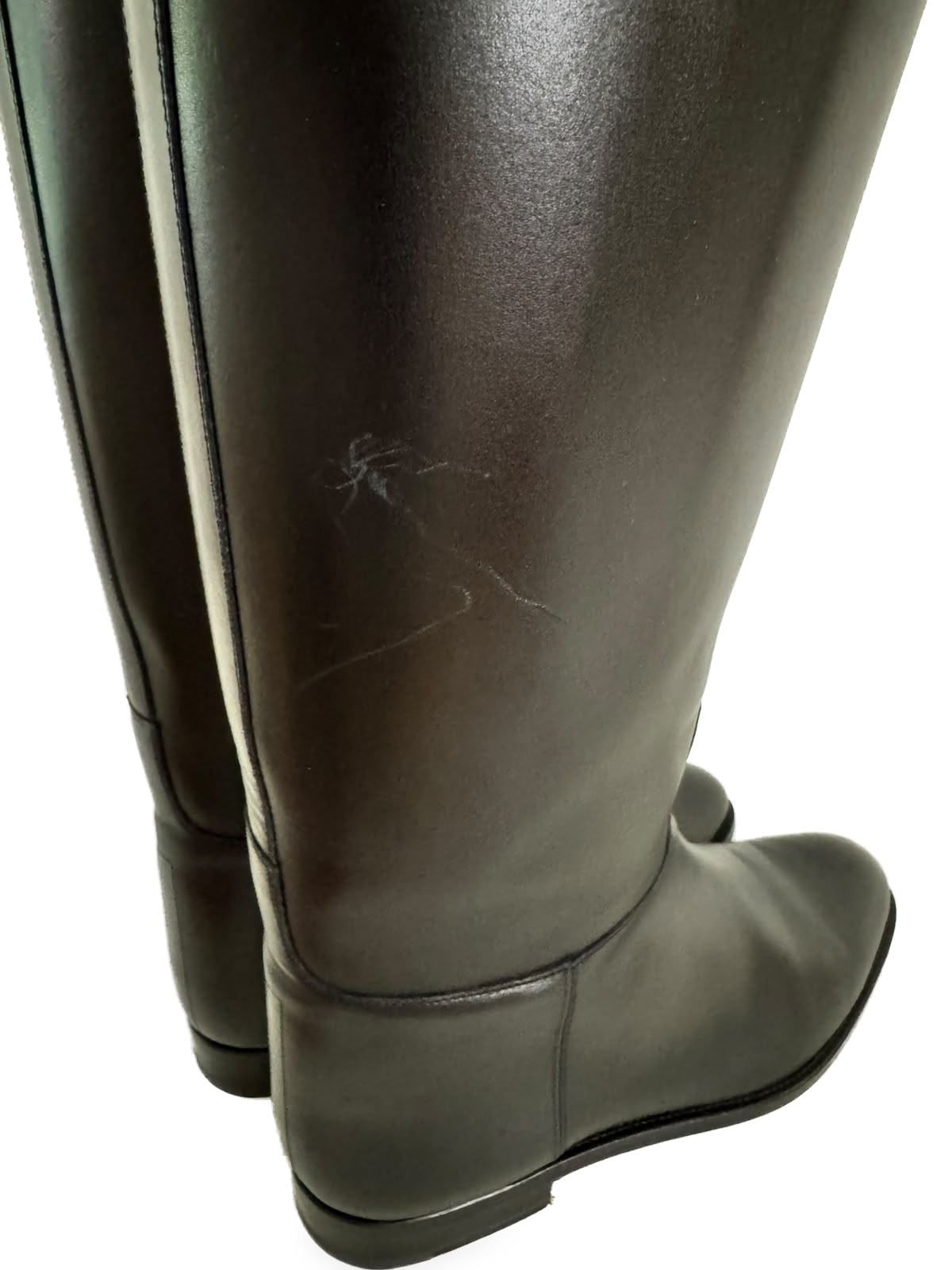Hermès ‘Hermès’ Jump high-top boots – for horse riding, made from black calfskin 4