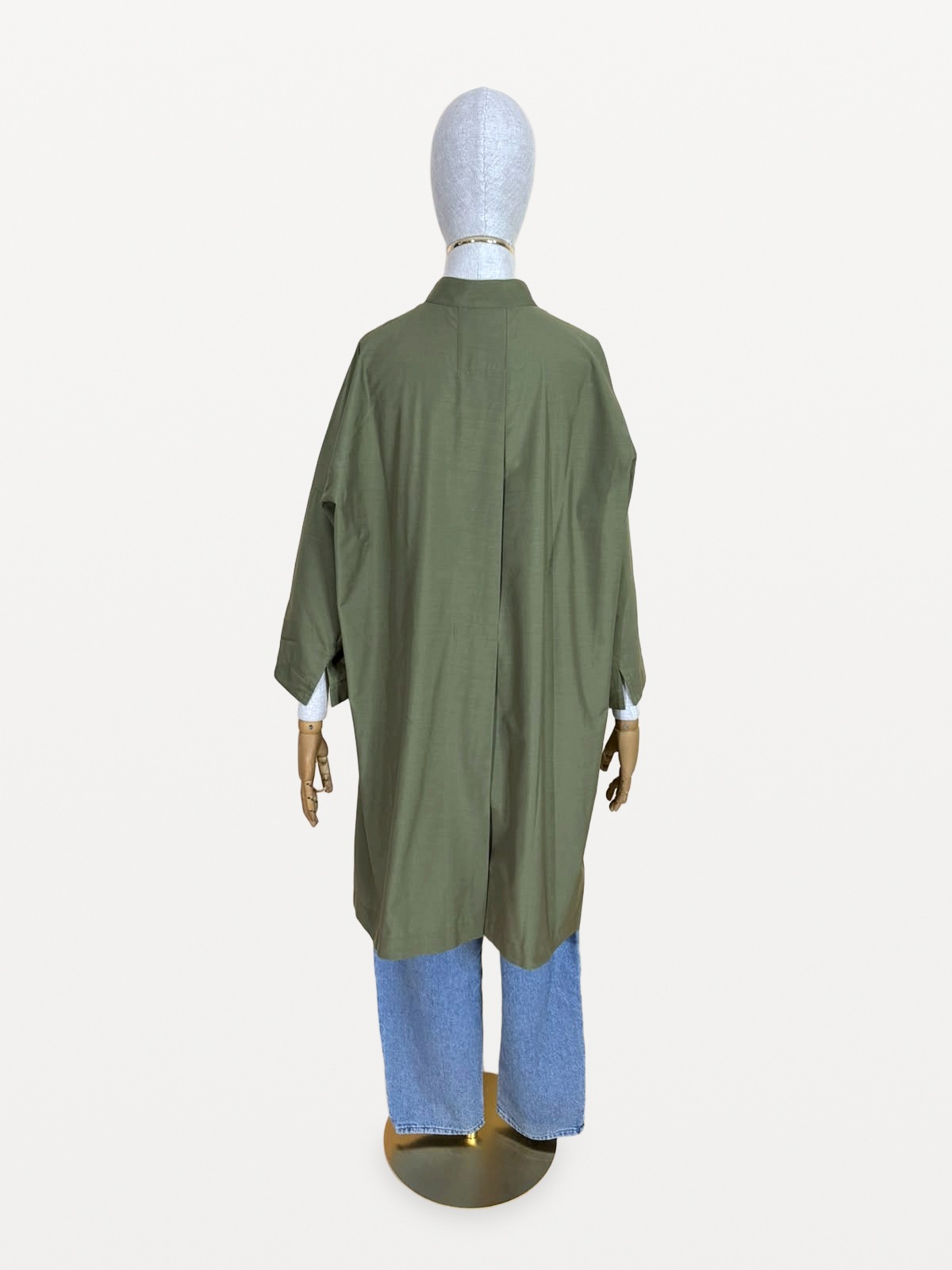 Structured Overshirt 132 5. Issey Miyake in Khaki Green 5