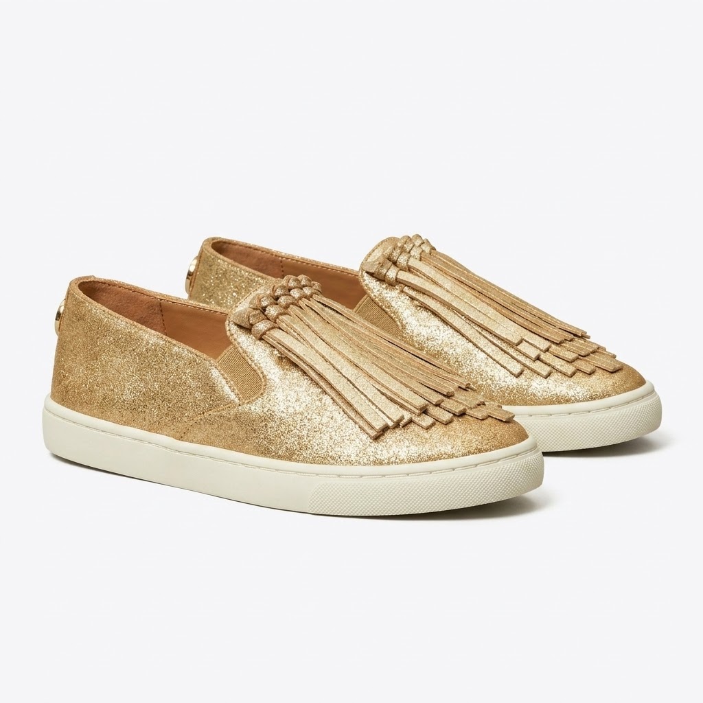 Tory Burch Zapatillas Doradas