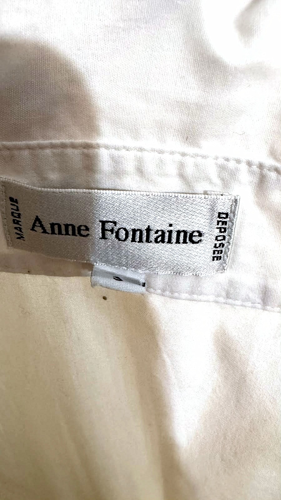 Anna Fontaine Hemd von Anne Fontaine mit Blumenapplikationen und hohem Kragen 5