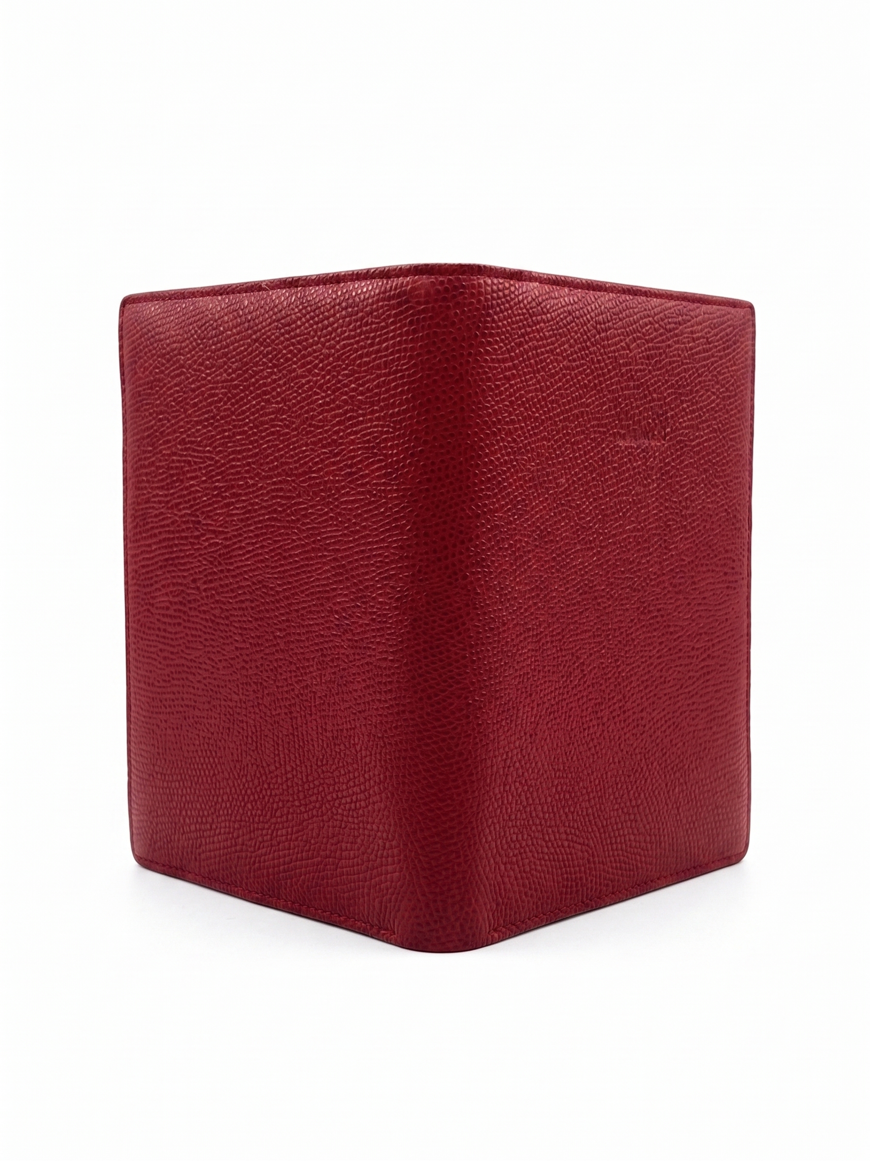 Bally Pebbled Leather Passport Holder in Burgundy - Bally 3